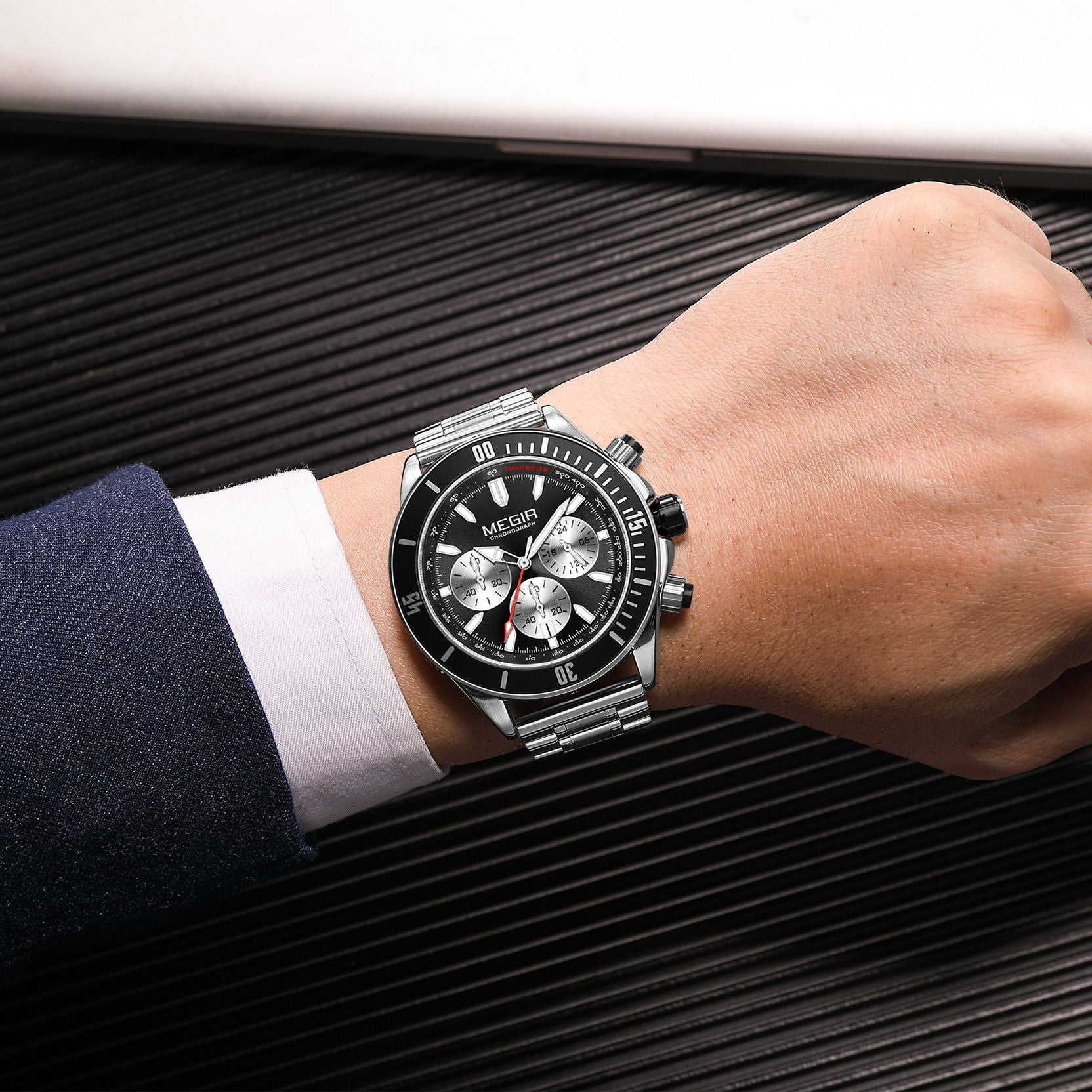 Watch with Black Dial