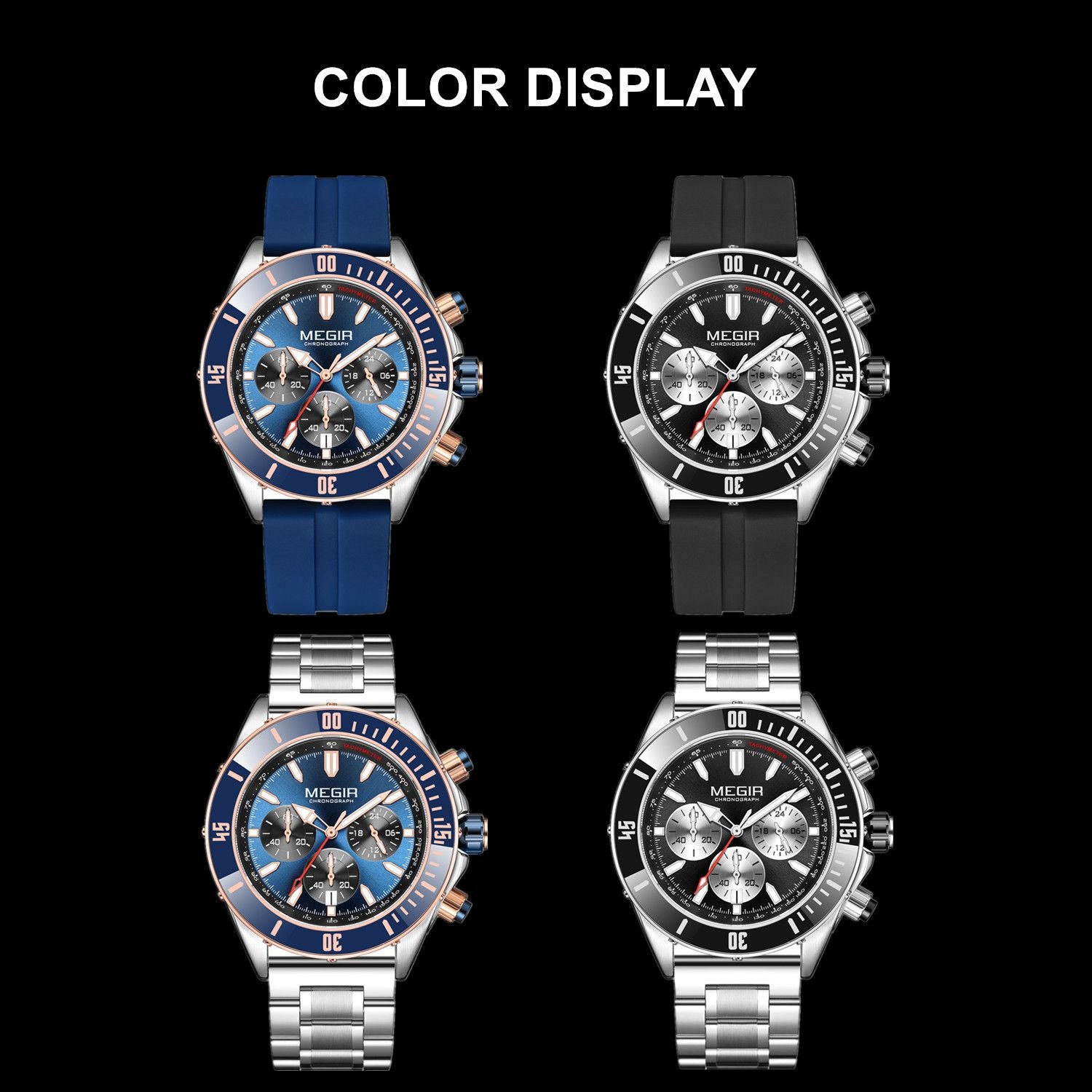 Watch with Black Dial
