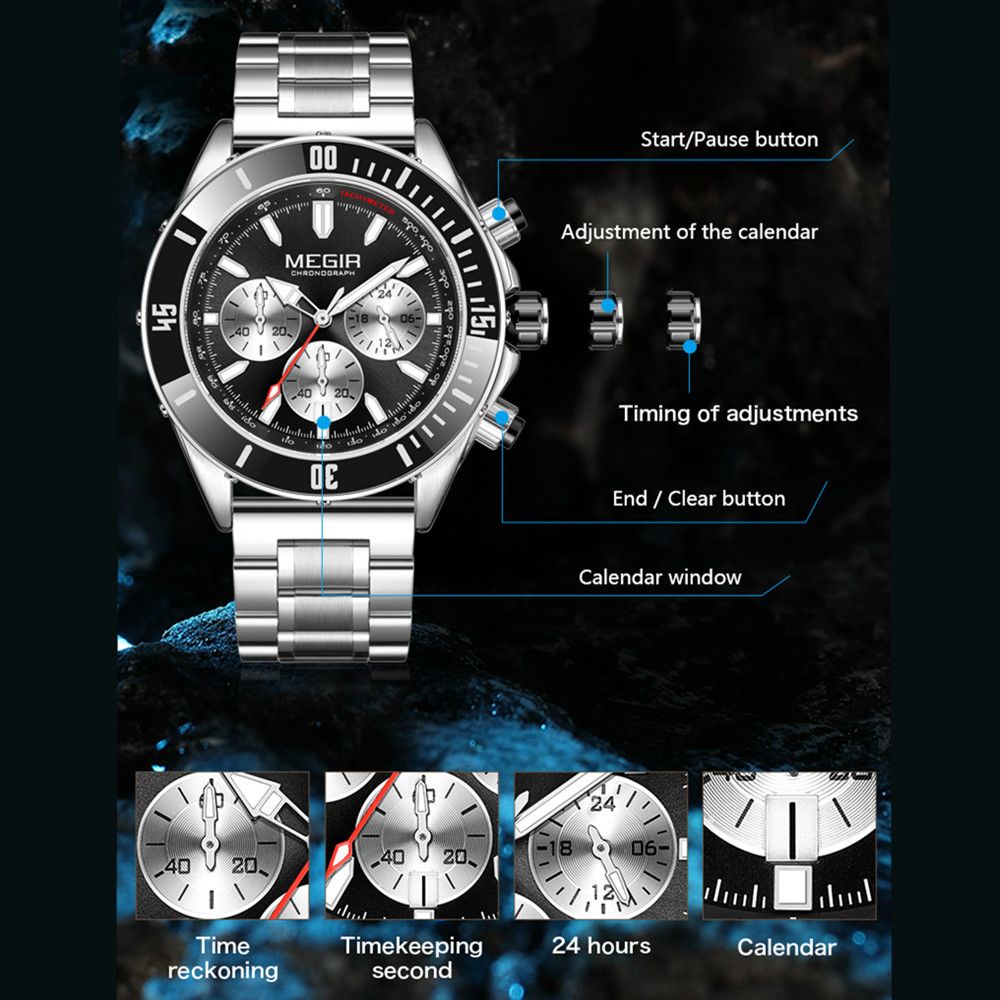 Watch with Black Dial