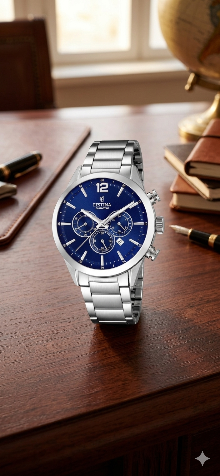 Festina Chronograph – Deep Blue Dial