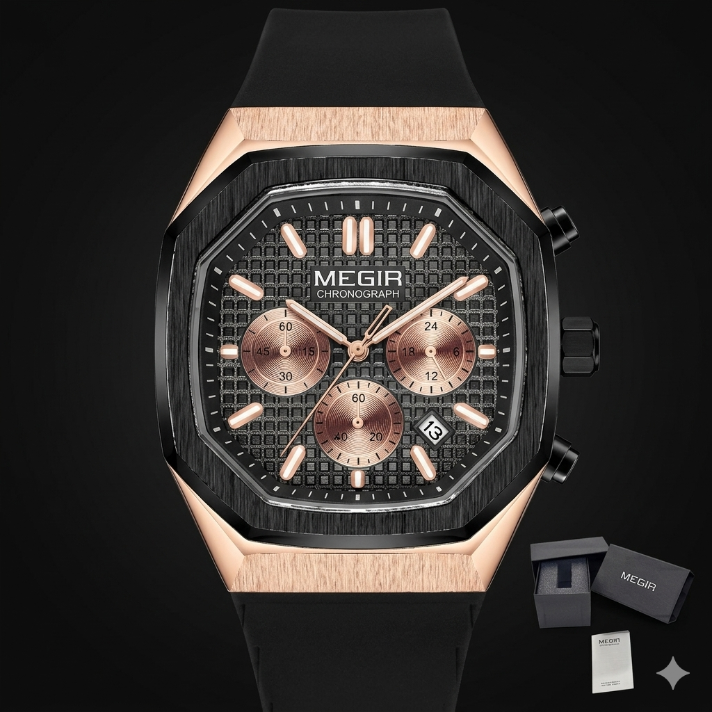 Rose Gold and Black PVD